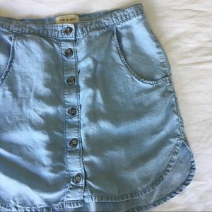 Cloth & Stone Chambray Skirt